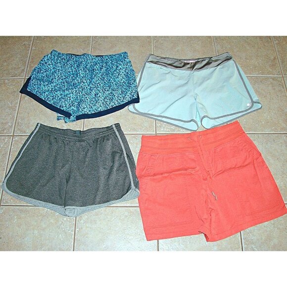 Hang Ten, Champion, Athletic Works, Terra Sky Pants - Lot Of 4 Womens Running Dress Casual Shorts Size 1X-2X Hang Ten Champion Plus